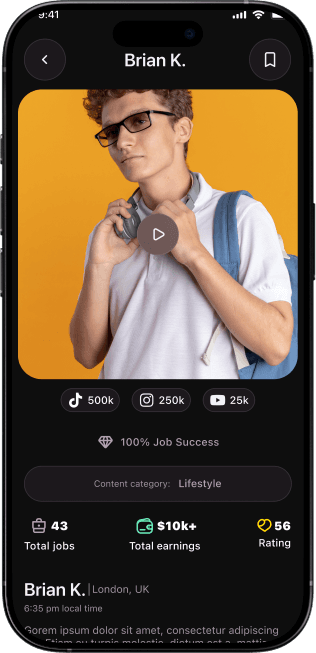 Match with brands/influencers